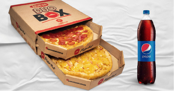 2 Pizzas Medianas + Bebida 1,5 Lt.